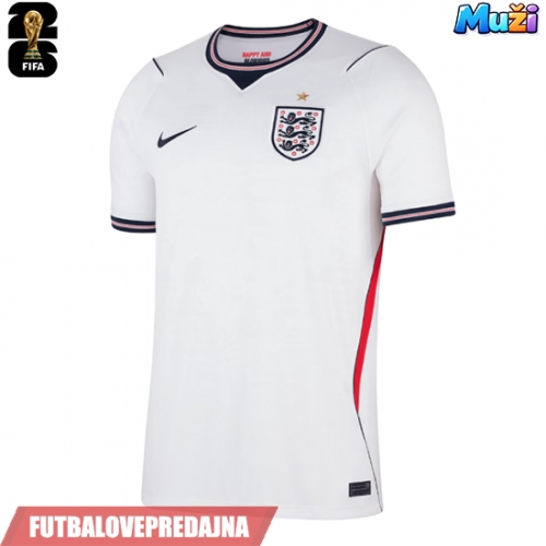 Lacne Muži Futbalové dres Anglicko MS 2026 Krátky Rukáv - Domáci